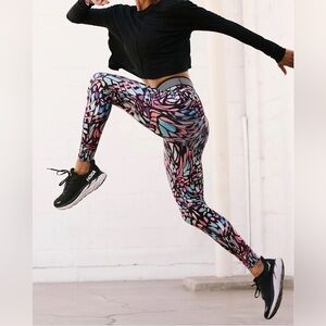 {FP Movement} "Printed Endurance Leggings" Psychedelic Butterfly 7/8 Length